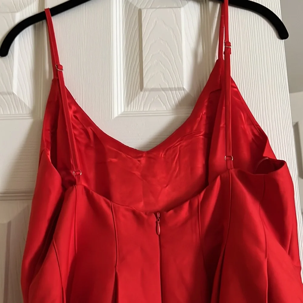 Chic Red Dress spaghetti strap - Picture 3 of 5